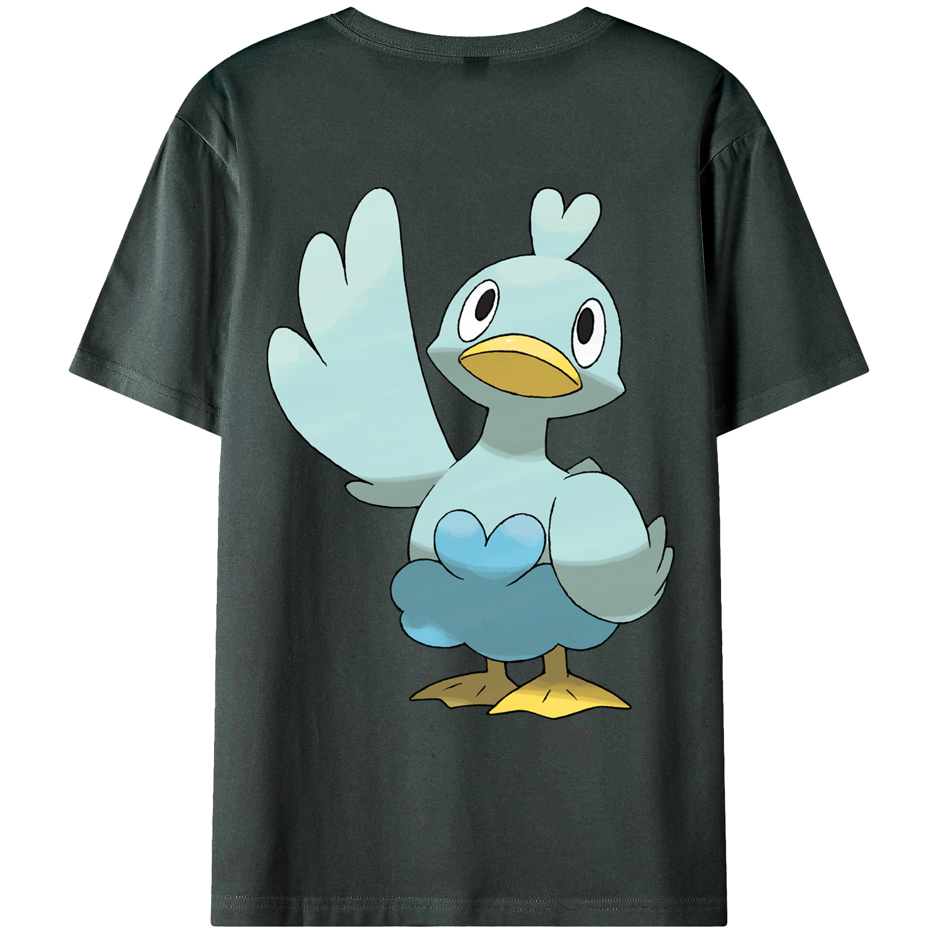 （画像用） ポケットモンスター Pokémon 綿100％ メンズ半袖Tシャツ（バックプリント） 通気性